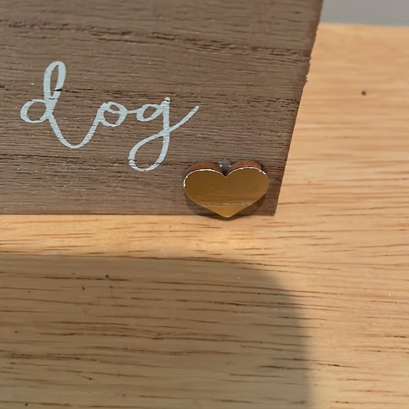 You me and the dog block sign decor-Christmas gift dog lover-NEW - Picture 3 of 11